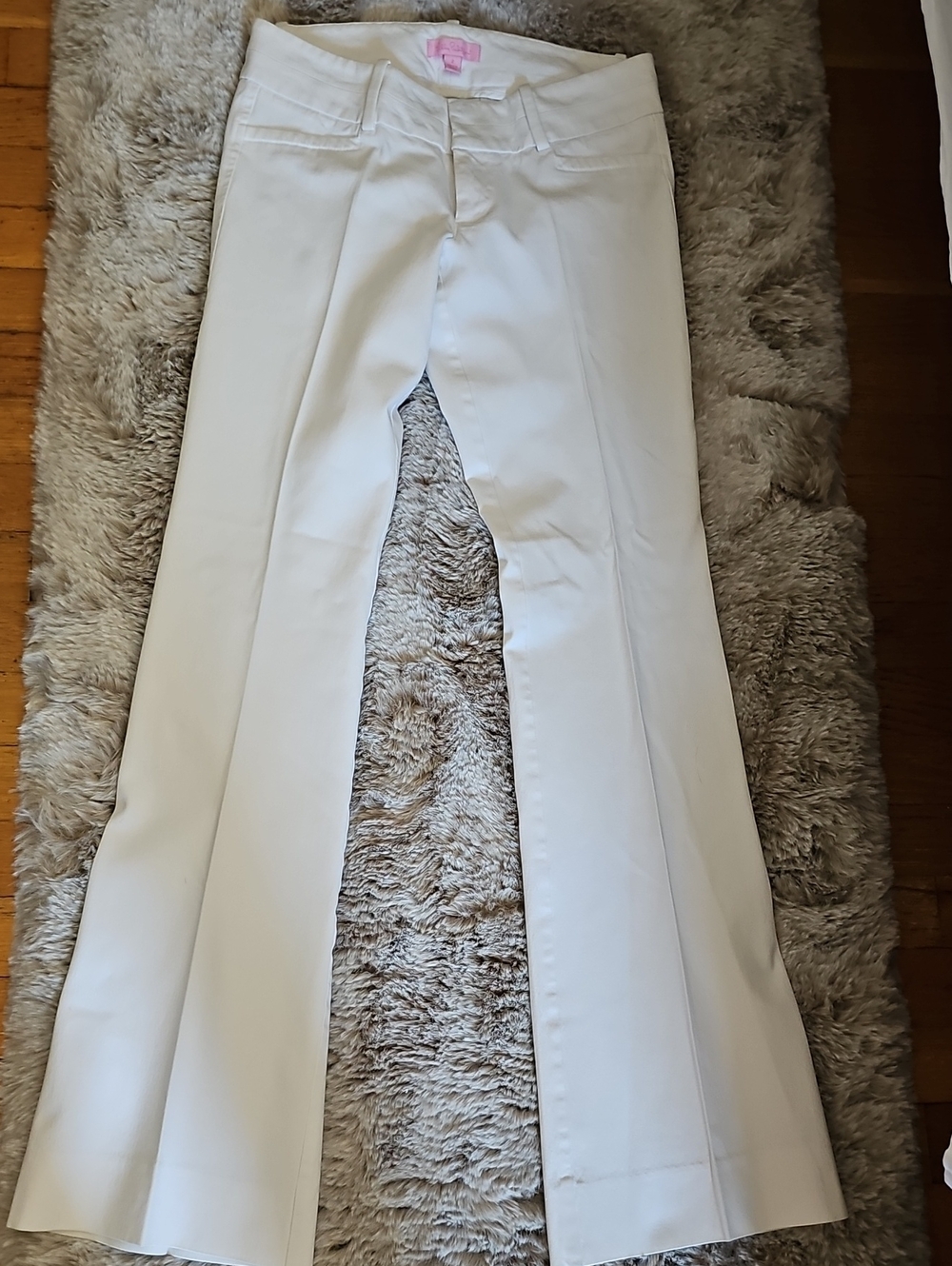 Lilly Pulitzer Jet Set Trouser White Pants-Size 2